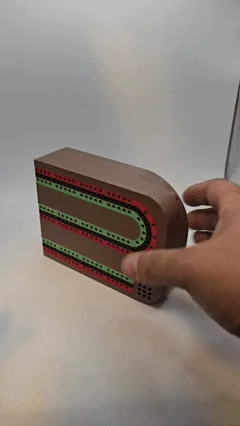PRINT IN PLACE TRAVEL CRIBBAGE BOARD