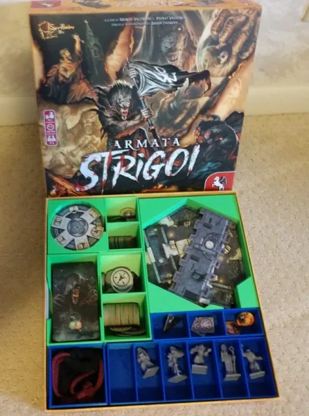 Armata Strigoi + Resurrection expansion board game insert & organizer