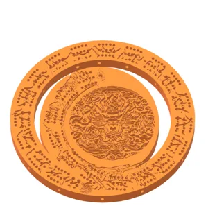 Double ring dragon cribbage board (non comercial)