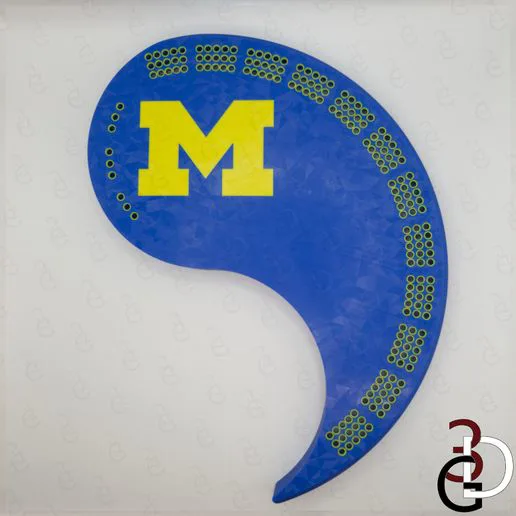Yin Yang Cribbage Board - University of Michigan
