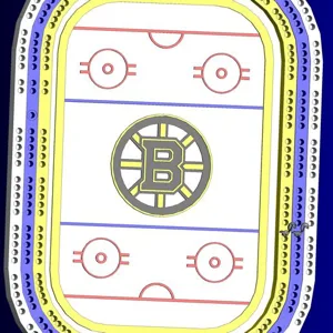 cribbage game boston bruins rink