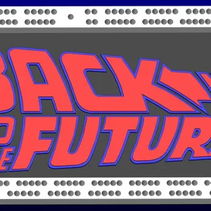back to the future logo cribbage board