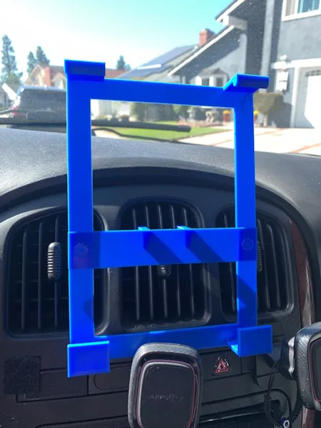 iPad holder for automobile vent