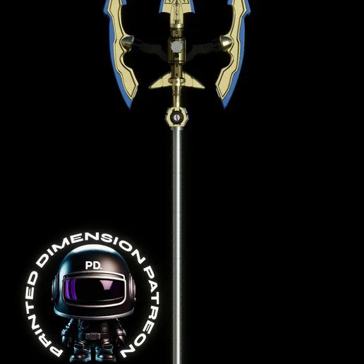 Gokai Silver Gold Trident