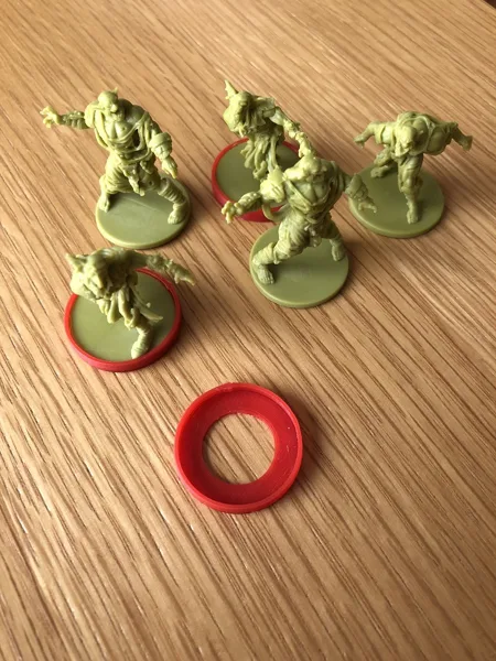 Zombicide Figure Base Identifier Rings