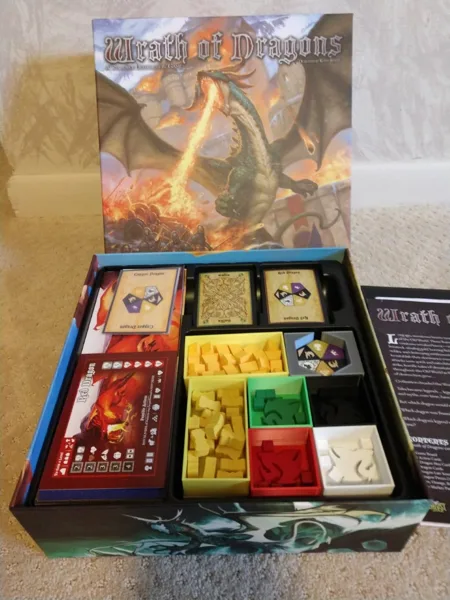 Wrath of Dragons game insert and organizer