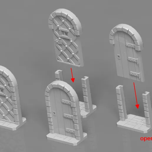 Zombicide doors (fantasy)