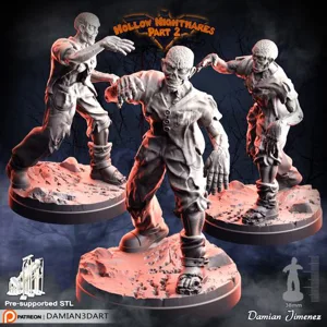 Zombie miniature 3, zombie 3d printable zombicide