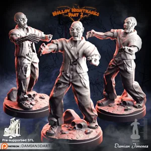 Zombie miniature 2, zombie 3d printable zombicide