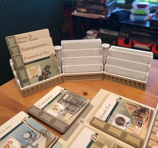 Inventions - Evolution of Ideas: Milestone Display Stand