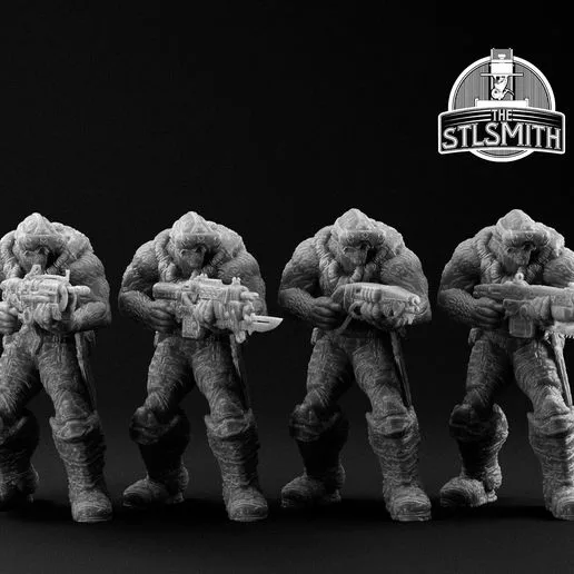Drone Grappler x4 Gears of War OT Miniature STL