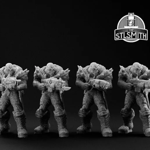 Drone Ambusher x4 Gears of War OT Miniature STL