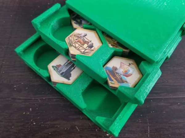 Stackable Kingdom Builder Location Token Storage Tray