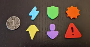 Moonrakers Card Icon and Hazard Tokens
