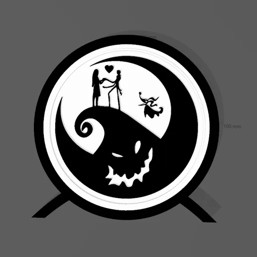 Mr Jack and Sally lamp