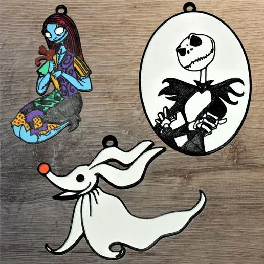 Lot 3 Disney ornaments the strange Christmas of Mr. Jack