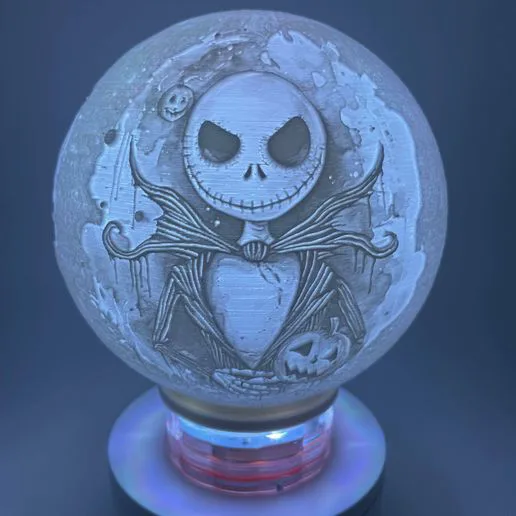 The Strange Christmas of Mr. Jack Lithophane 3D