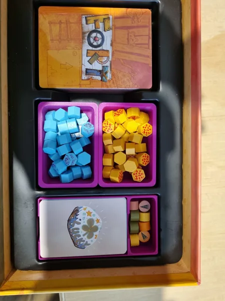 Fort Board Game Tray for Small Cards and Tokens