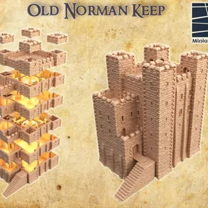 Old Norman Fort 28 mm Tabletop Terrain