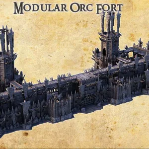 Modular Orc Fort  28 mm Tabletop Terrain