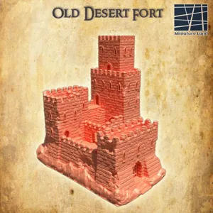 Old Desert Fort  28 mm Tabletop Terrain