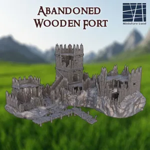 Abandoned Pirate Fort  28 mm Tabletop Terrain