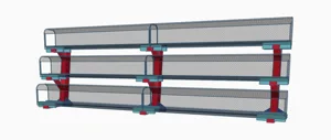 Display stand for 9mm scale N track model trains
