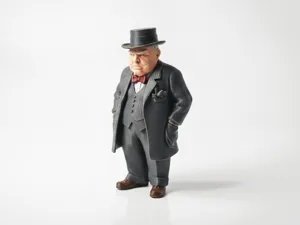 Winston Churchill Figurine Historical 3D Printable