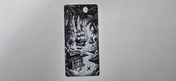 Treasure Island Pirate Ship Adventure Bookmark