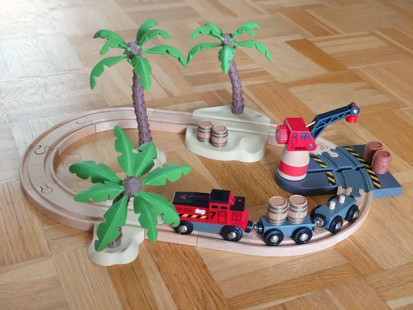 Treasure Island for wooden train