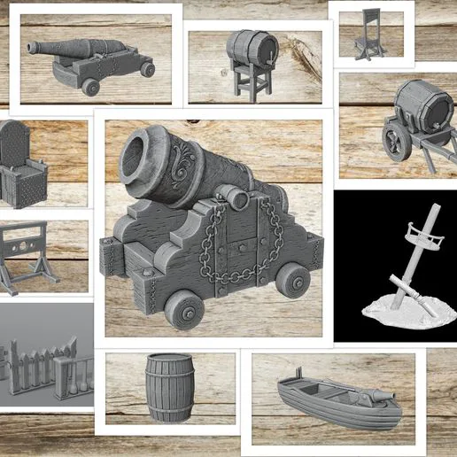 Treasure Island Architecture - Collection of exterior accessories