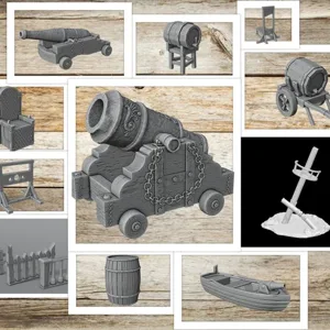 Treasure Island Architecture - Collection of exterior accessories