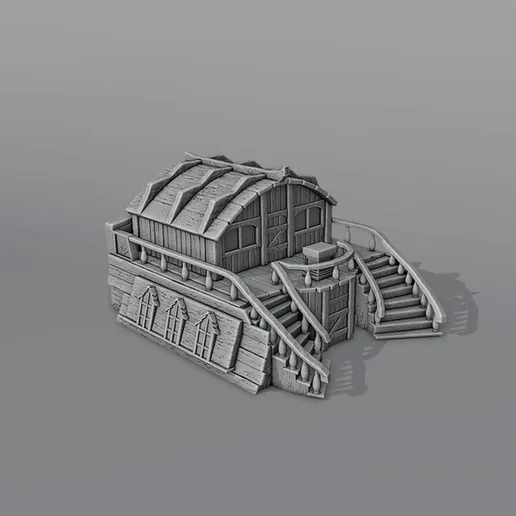 Treasure Island Architecture - Stern styled house