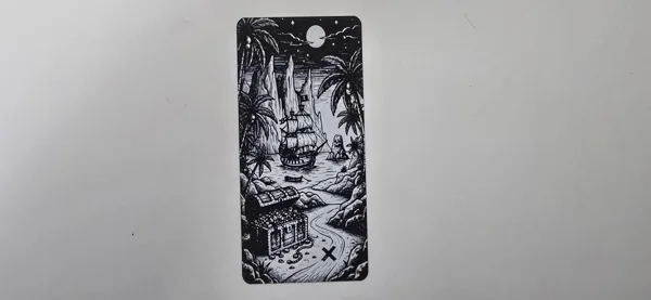 Treasure Island Pirate Ship Adventure Bookmark