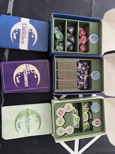 Shackleton Base TuckBoxes - Robotics, Selenium, Evergreen