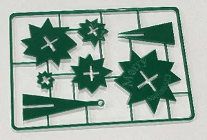 Laser Remix Evergreen Tree Christmas Ornament on Card