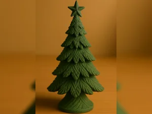 Textured Evergreen Tree — Cozy Winter Decoration