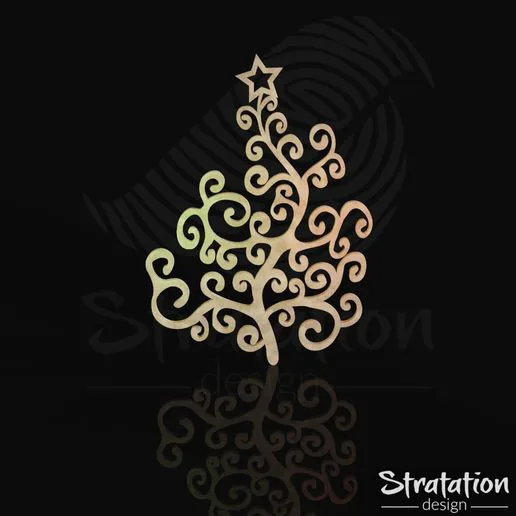 Swirling Evergreen Appliqué