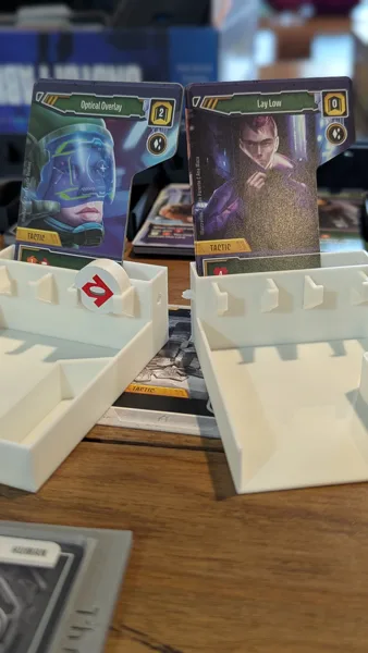 Unstoppable board game - deck holder w/ snap fit