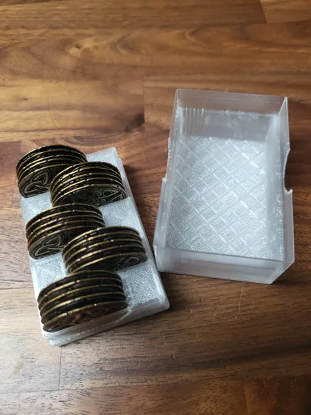 Aufbewahrungsbox mit Deckel für Wizard Deluxe Münzen
