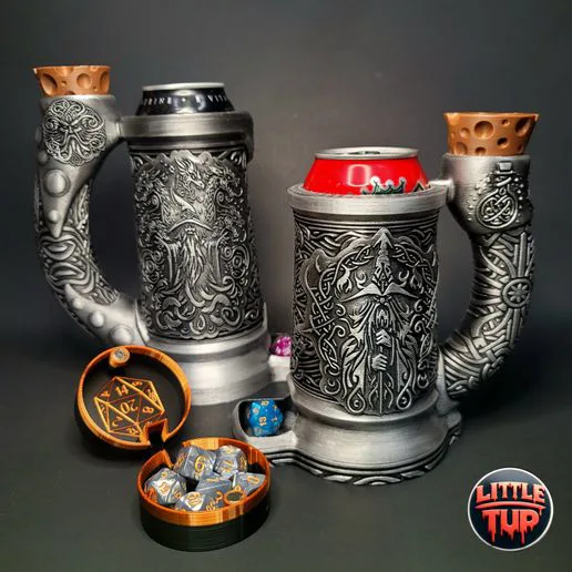 12oz and 16oz Wizard Can Cozy Dice Tower Set