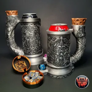 12oz and 16oz Wizard Can Cozy Dice Tower Set
