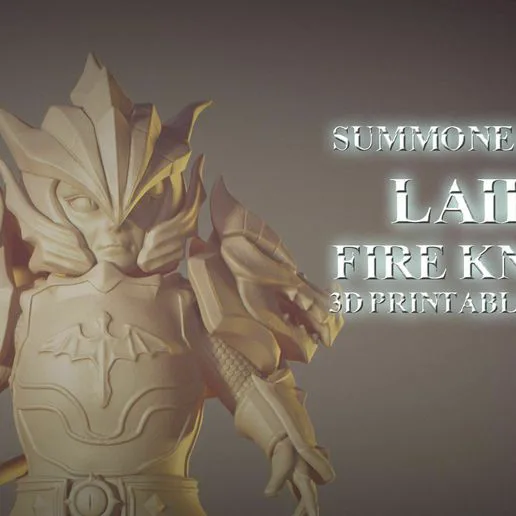 Laika Dragon Fire Knigth from Summoner Wars 3D printable figure