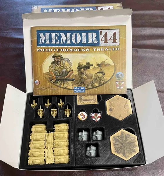 Memoir 44 Mediterranean Theater Board Game Organizer