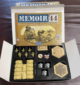Memoir 44 Mediterranean Theater Board Game Organizer