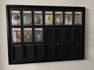 PSA graded TCG spots cards wall holder and display frame