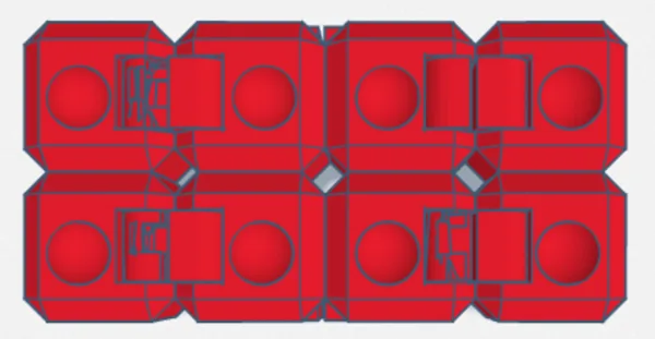 infinity cube with confutable finger spots