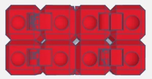 infinity cube with confutable finger spots