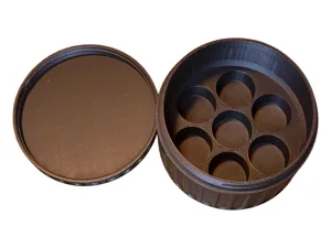 10ml Peptide Vial Jar 7 Spots Double Threads Box