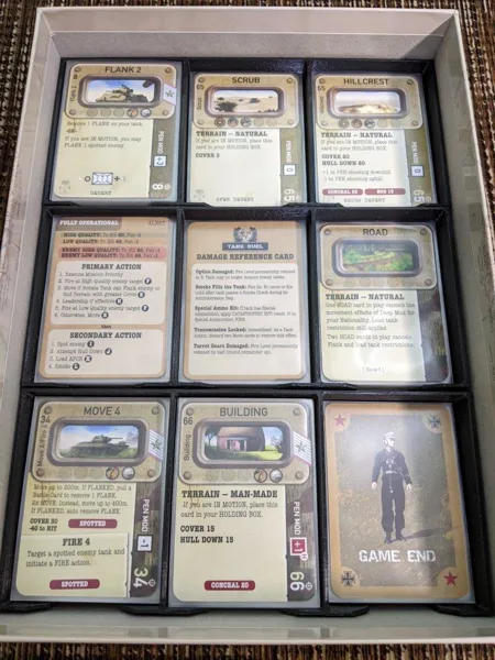 Tank Duel & North Africa Expansion Card Trays - GMT Games